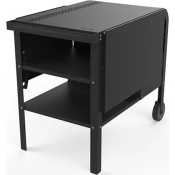 Jídelní stůl ZiiPa Černý stůl s kolečky Desserte Fredda na servírování Ziipa