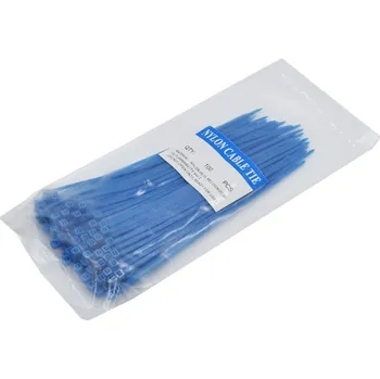 Stahovací páska Stahovací pásky nylonové 4x200mm, tmavě modré