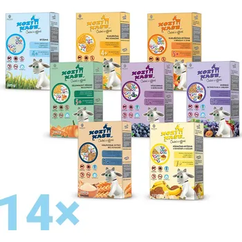 Dětská kaše Multipack příkrmů 14x Kozí kaše Super Big Mix