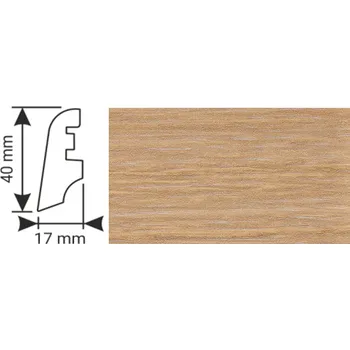 soklová lišta K - Produkt K-Produkt lišta KP40 13209 Dub bělený světlý