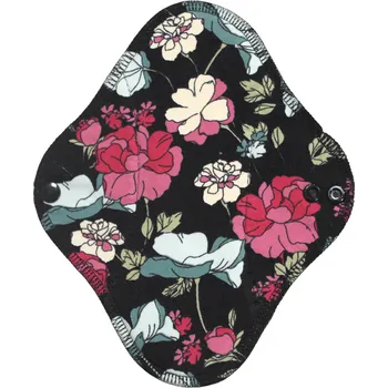 Menstruační vložka Breberky Denní vložka (Bambusové froté s PUL) - Noční růže (bavlněný úplet)