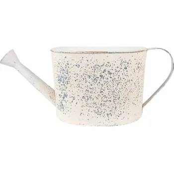 Konev Béžová dekorativní plechová konev Jessica