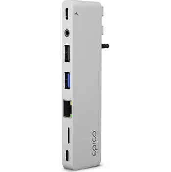 Epico USB-C Hub Pro III stříbrný