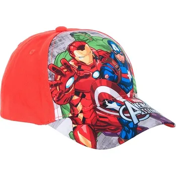 Kšiltovka Červená kšiltovka s potiskem Marvel Avengers Velikost: 54