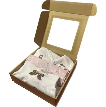 Kojenecká souprava Baby Nellys Dárková sada pro miminka bílá holčičí- výběr velikostí Velikost: 62 (3-6m)