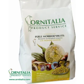 Krmivo pro ptáka Perle Morbide Fruits: Green - Yellow 9 kg - náhrada naklíčených zrnin na objednávku