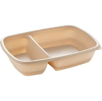 Jednorázové nádobí Sabert Menu miska 2D PP hranatá 600/300ml 230/170/50mm 75ks