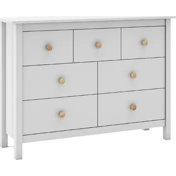 Komoda Bílá dřevěná komoda Marckeric Max 110 x 40 cm