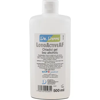 Dezinfekce Dr. Deppe Lotio Active AF chladivý gel bez alkoholu, 500 ml