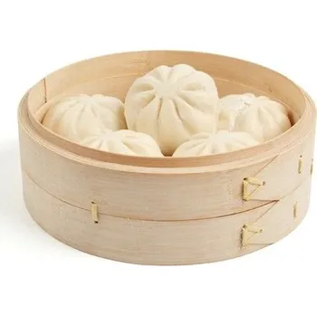 Jednorázové nádobí Bambusový pařák Ø200mm 2ks