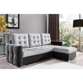 Sedací souprava Eka Rohová sedačka MAURICIUS, 239 cm Roh pohovky: Pravý, Barva látky: Kombinace šedé (Paros 05 + Paros 06)