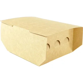 Jednorázové nádobí Think`n green Box na hamburger papírový TnG 115/115/100mm 100ks