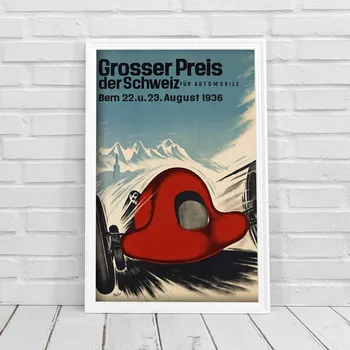 Plakát Plakát Plakát Grosser Preis Der Schweiz Für Automobile