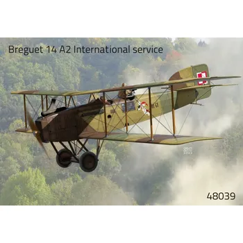 Plastikový model 1/48 Breguet 14 A2 'Internat. service' (4x camo)