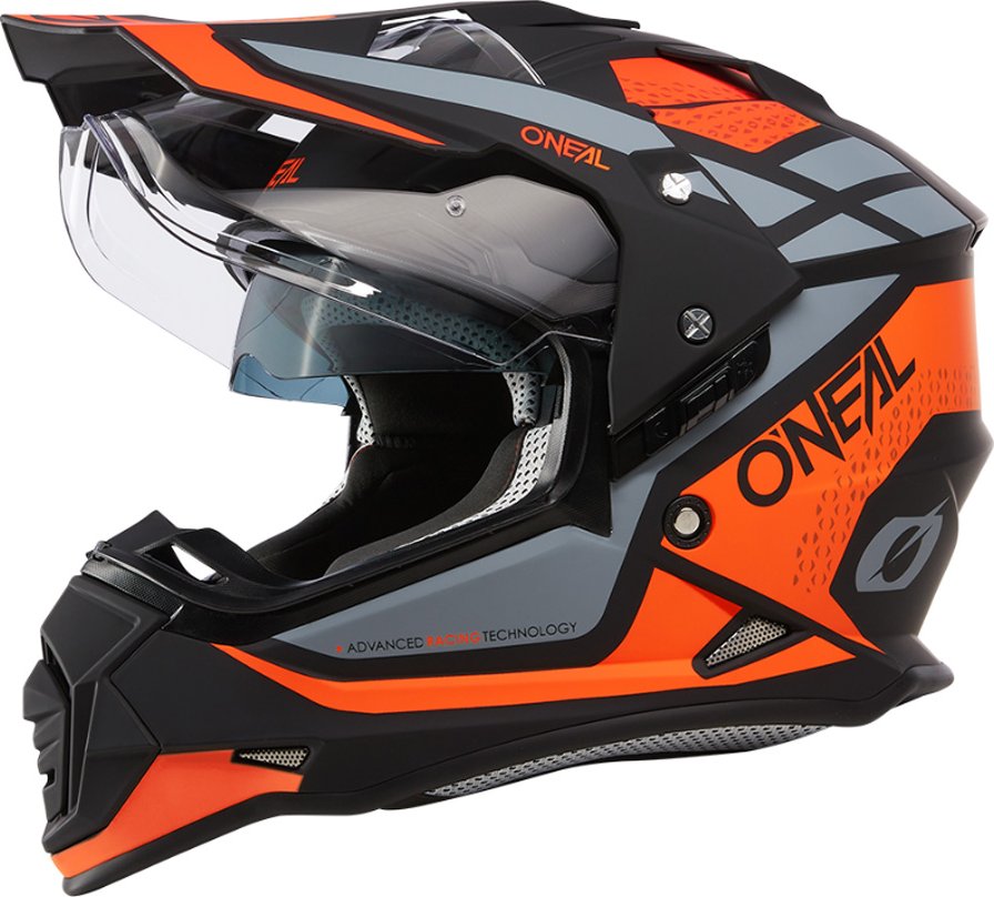 Přilba na cestovní Enduro - O´NEAL Sierra R 2024 - Oranžová / Černá / Šedá S