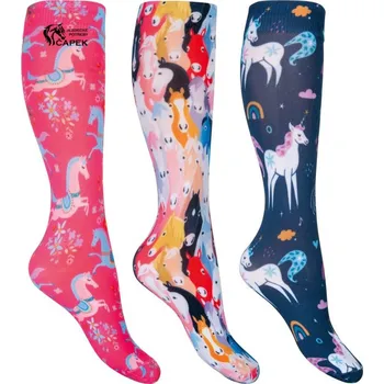 Dětské podkolenky HKM -PONY DREAM- - Tmavě modrá - 30-34