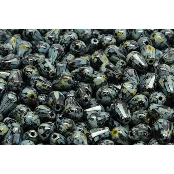 Dětské navlékací korálky Broušené kapky č.23 (8x6mm)