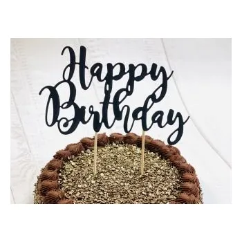 Dortová svíčka Zápich na dort černý