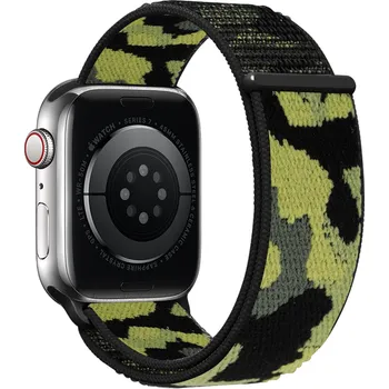 Příslušenství k chytrým hodinkám Nylonový řemínek kamufláž pro Apple Watch 42/44/45/46/49mm Barevná varianta: Žlutá kamufláž