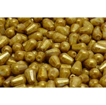 Dětské navlékací korálky Broušené kapky č.14 (8x6mm)