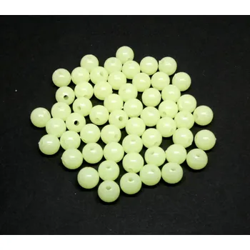 Dětské navlékací korálky Pro Háčkování Plastový korálek fluorescenční 8 mm, 50 ks zelený