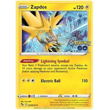Sběratelská karetní hra Pokémon TCG Zapdos 029/078 - Holo