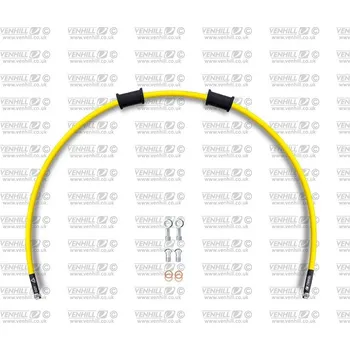 Hadice přední brzdy sada Venhill POWERHOSEPLUS BMW-10008F-YE (1 hadice v sadě) žluté hadice, chromové koncovky