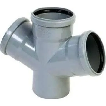 HTDA dvojitá odbočka 110/110/110/87° (InstalPlast 4150207)