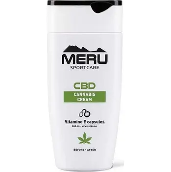 Masážní přípravek Regenerační masážní krém Meru CBD Cannabis Cream 150 ml