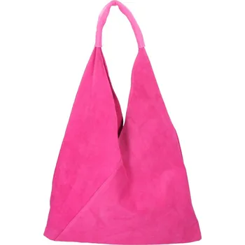 Kabelka Kožená velká dámská kabelka Alma fuchsiová