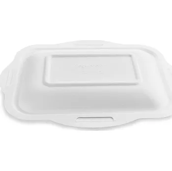 Jednorázové nádobí Víčko z cukrové třtiny Vegware 280/180mm 50ks