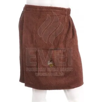 EVEI - Kilt do sauny pánský, 100% bavlna, 55x150cm, hnědá