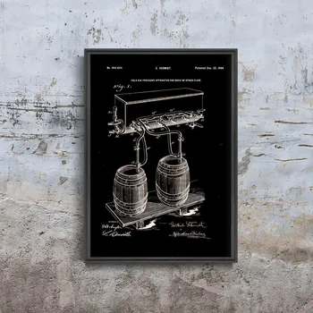 Plakát Retro plakát Retro plakát Pivo hrnek