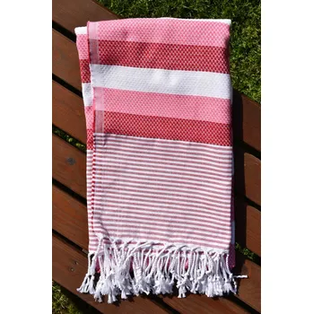 Peshtemal osuška Honeycomb Červená