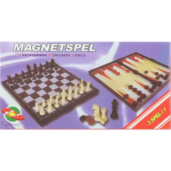 Cestovní hra Sada magnetických her na cesty 3v1