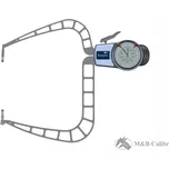 Číselníkový úchylkoměr s měřicími rameny pro vnější měření Kroeplin 100-150 mm