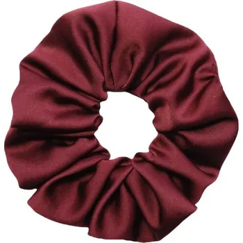 MURU Velká Saténová Scrunchie gumička - Bordó Matná