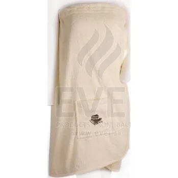 EVEI - Kilt do sauny dámský, 100% bavlna, 75x150cm, krémová