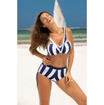 Tmavě modro-bílé pruhované bikiny Fifi M-657 (2) Velikost: 36