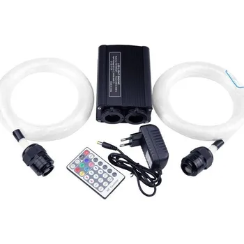 Dekorativní svítidlo Hvězdné nebe - Sada optických vodičů s LED zdrojem 32W RGBW, 600 kusů, 0.75mm, 4 metry