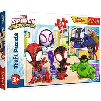 Puzzle Trefl Puzzle Maxi Spidey a přátelé 24 dílků