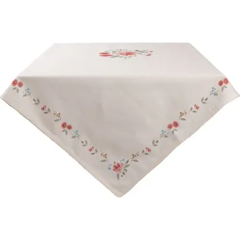 ubrus Bavlněný ubrus s květy Little Rose Collection – 150x150 cm