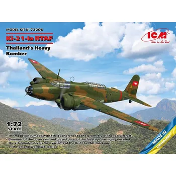 Plastikový model ICM 1/72 Ki-21-Ia RTAF Thailand's Heavy Bomber