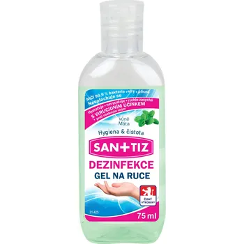 Dezinfekce Dezinfekční gel na ruce / dezinfekce Sanitiz 75ml - parfém máta / obsahuje Aloe Vera