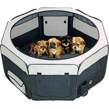 Box skládací šedočerný nylon Karlie 92x92x43cm