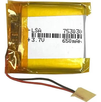 Baterie Li-Pol BGD 753030 650mAh s ochranou
