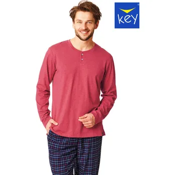 Pánské pyžamo PÁNSKÉ PYŽAMO MNS 451 B22 Červená XL