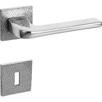 Dveřní kování TI - DARA - HR 4007 5SQ T1 rozety WC, klika/klika OC - ​​Chrom lesklý (03)