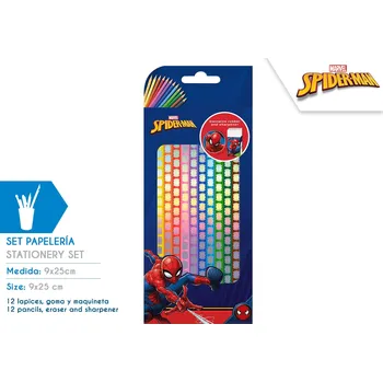 Kresba Spider Man Sada pastelek 12 barev, Spiderman