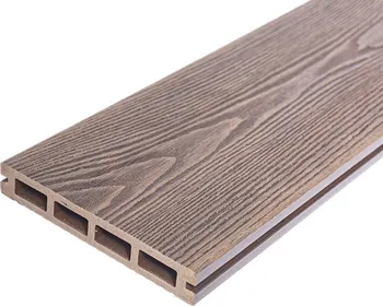 Terasové prkno ASKO Unvoc Wood terasový profil 400 x 14,6 x 2,3 cm ořech